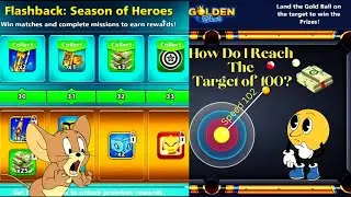 Flashback Warrior Season 😍 8 ball pool Pool Pass Level Max Collect Rewards. And Golden Shot #game