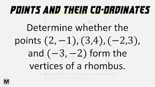 31 | Points and their co-ordinates | Distance Formula - Worked Out Problem
