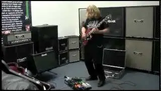 Tesla's Frank Hannon at the Krank Factory demoing a Nineteen80 Jr. 50W combo