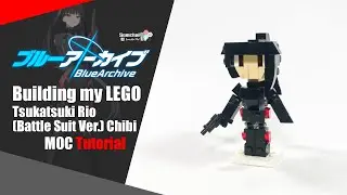 LEGO Blue Archive Tsukatsuki Rio (Battle Suit Ver.) Chibi MOC Tutorial | Somchai Ud