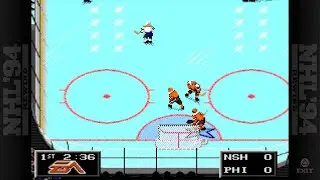 NHL 94 Rewind Philly Flyas vs Nashville Predators Psfive