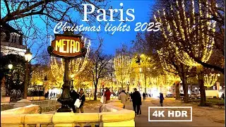 PARIS NEW YEAR 2024 - PARIS CHRISTMAS LIGHTS 2023 - CHAMPS &Eacute;LYS&Eacute;ES - 4K HDR 60 fps