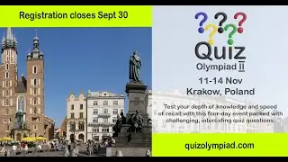 Quiz Olympiad - Last day to register!