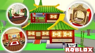 I made a CHINESE PALACE using NEW Designs Ideas & Building Hacks - Lunar House | Roblox Adopt me