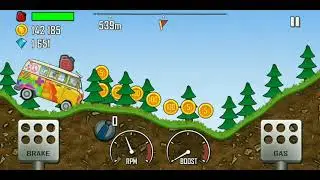 Hill climb racing gameplay  ||walkthroughpart 11|| forest # hippievan #GAMINGLUX15