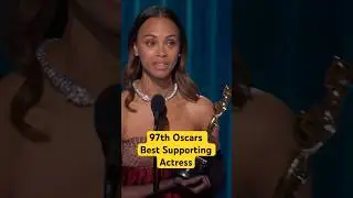 Zoe Salda&ntilde;a Wins Best Supporting Actress At The 97th #Oscars #bestsupportingactress