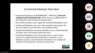 Introduction to Contained Availability Groups with  Dan Guzman