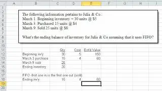 Calculate Ending Inventory Using the FIFO Method