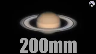 SATURN seen from a 200/800mm TELESCOPE | 4K