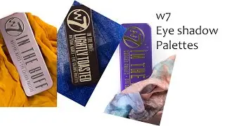 Looking at a few W7 Eye shadow palettes