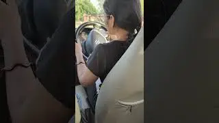 My first learning experience of car on ground #youtube #shorts