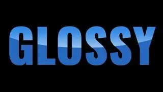 How to Make Simple Glossy Text Effect in Photoshop