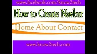 how to create navigation bar || create navigation bar || html tutorial