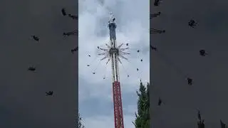 Scarier than most coasters!! NE SkyScreamer #sixflags #newengland #themepark #fun #funny #music