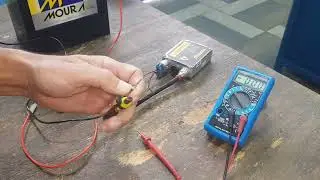 Como testar um reator com multímetro digital lâmpada de xênon teste corretamente cuidado choque