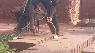 Making solid blocks for construction of a residential property 