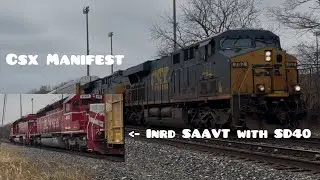 Csx Manifest and INRD SAAVT and M688 on the Indianapolis terminal 