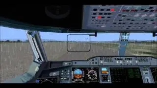 FS2004 Airbus A350 Taxi and Takeoff.