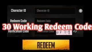 TODAY NEW REDEEM CODE PUBG MOBILE !Latest 30 New  Redeem Codes Rewards | PUBG REDEEM CODE TODAY 2021