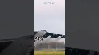 B-52 Heavy Bomber Takeoff