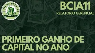 BCIA11 - FINALMENTE FEZ UM GANHO DE CAPITAL