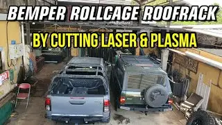 SPECIALIS CUSTOM BUMPER ROLLCAGE ROOFRACK  DENGAN CUTTING LASER & PLASMA  @GCBFABRICATION