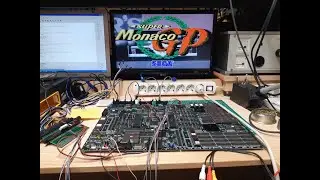 Super Monaco GP - ARCADE - Test of a repaired SEGA X-Board