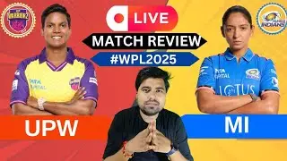 Mumbai Indians Qualify! UPW vs MIW Live | WPL 2025 Playoff Race Heats Up! 🔥