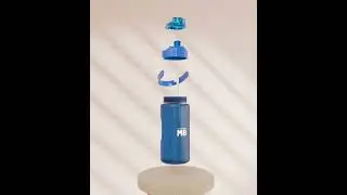 3D Bottle Animation / Gym Gear Visualization / Sports Bottle / 3D Product / Gym Equipment Render
