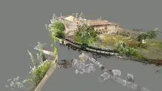 San Gimignano - Italy - Modello 3D nuvola di punti laser scanner esterno complesso e cunicoli ipogei