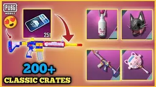 200+ Classic Crates Opening || Friendly Sport-M416 Skin || PUBG MOBILE
