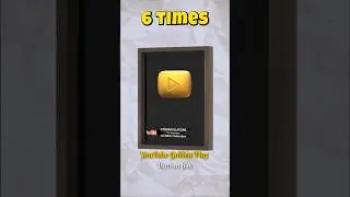 YouTube Gold Play Button Evolution (2012&ndash;2024) 🏆 Real Gold to Modern Design! ▶️ #shorts