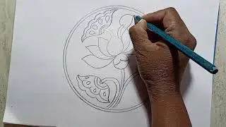 Алехан || как нарисовать лотос алекхан рисунок в круге