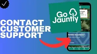 How to contact the customer support in the Go Jauntly app?