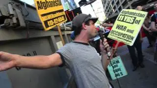 Union Rep For Local 2 UNITE HERE!, Speaks @ ANSWER Coalition Anti-War Rally (Clip 14)