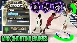 FASTEST WAY TO GET SHOOTING BADGES IN UNDER 3 HOURS!! NO GLITCH IN NBA 2K20