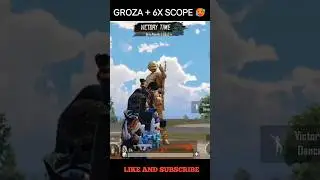 groza + 6x scope spray 🥵 in bgmi | world fastest groza spray #shorts #ytshorts #groza #bgmishorts