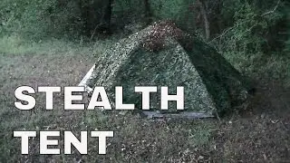 Stealth Camping Test Hiding the ICS Improved Combat Shelter Camo Tent