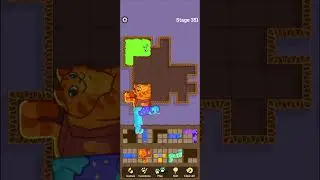 cat puzzle block game funny game video #trending #funny #cargame #games.