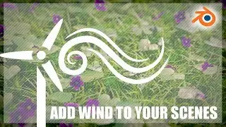 Blender tutorial: Wind effect to grass field