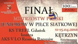 MPJ 2018: KS TREFL Gdańsk - AKS V LO Resovia Rzesz&oacute;w