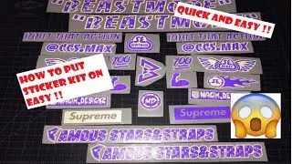 How to put on magik designz sticker kit on without bubbles