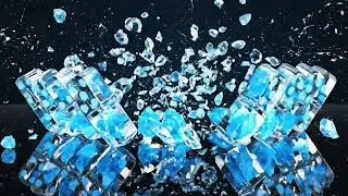 Neon Blue Crystal Domino Smash 💎🔨 Glowing Crystals Spread ASMR