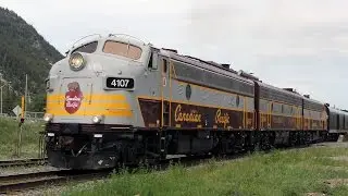 Railfanning the CP Rail Laggan subdivision - June 27, 2015 Royal Canadian Pacific GMD FP9A