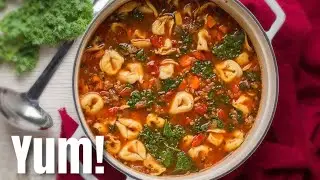Tasty TORTELLINI SOUP Recipe! / You Asked For It, We Made It! / Cook With Me