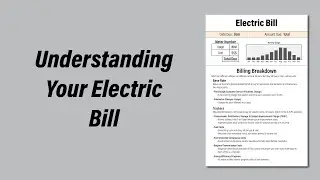 Understanding Your Electric Bill