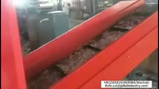 PP raffia, jumbo bag cutting machine, high strength rotary blades, can shred all soft waste