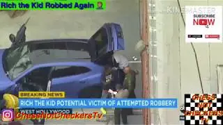 Rich the Kid & Usher Robbed at the studio gunshots fired(video)