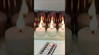 6/12Pcs LED Candle Lights with Timer | Rechargeable Flameless Tea Lights for Home Decoration