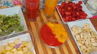 قنبلة الفواكة 🍧زي الكتاب ما قال بس من الاخر بأسهل والذ طعم👌🏻💯